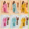 Oc 248 Pure Roman Glass Sillk Kids Wear Plazzo Suits
